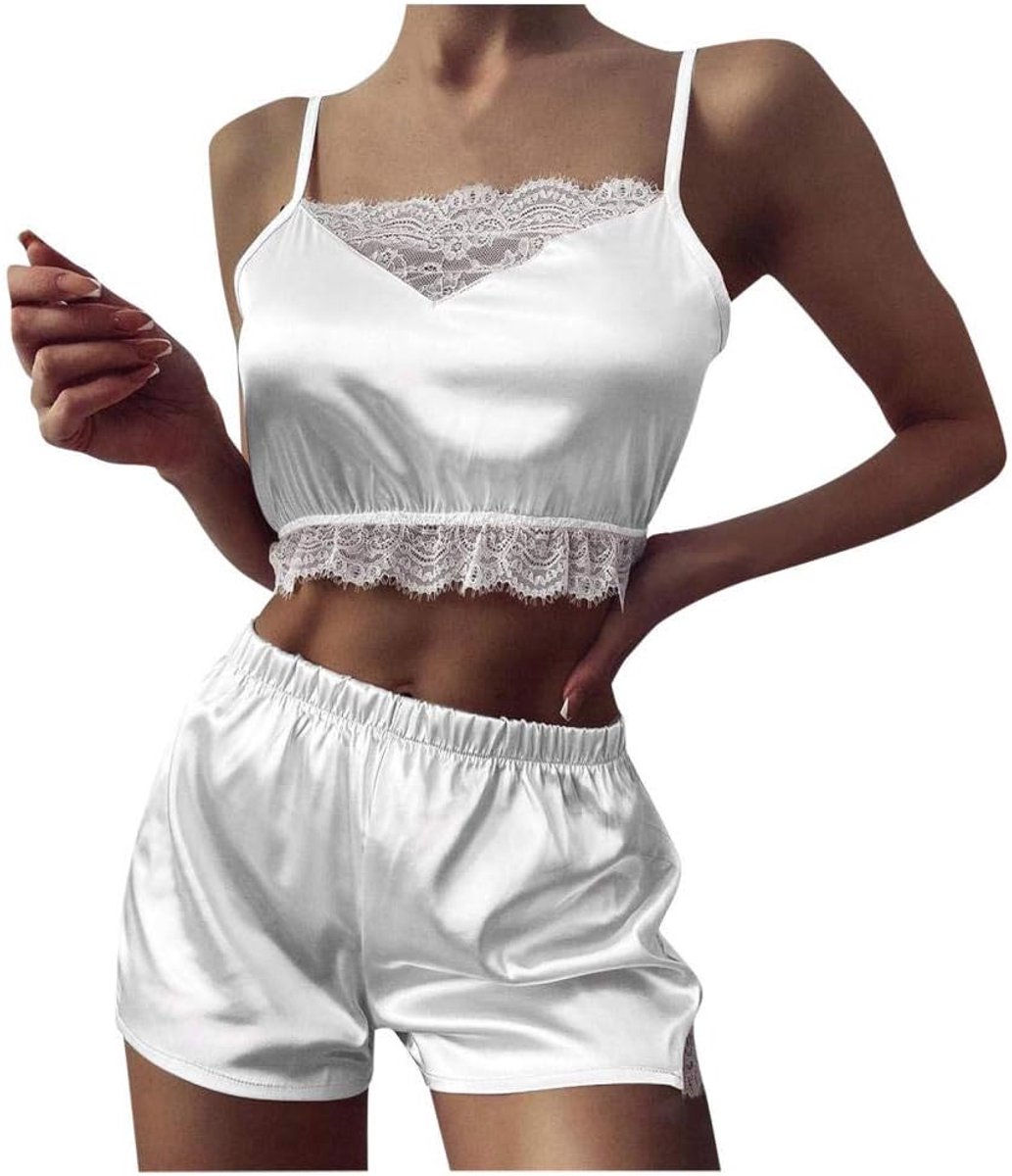 Lingerie & ondergoed Vrouwen Lingerie Set Lingerie Satijnen Kanten Beha Slips Sexy Kostuum Vrouw Nachtkleding