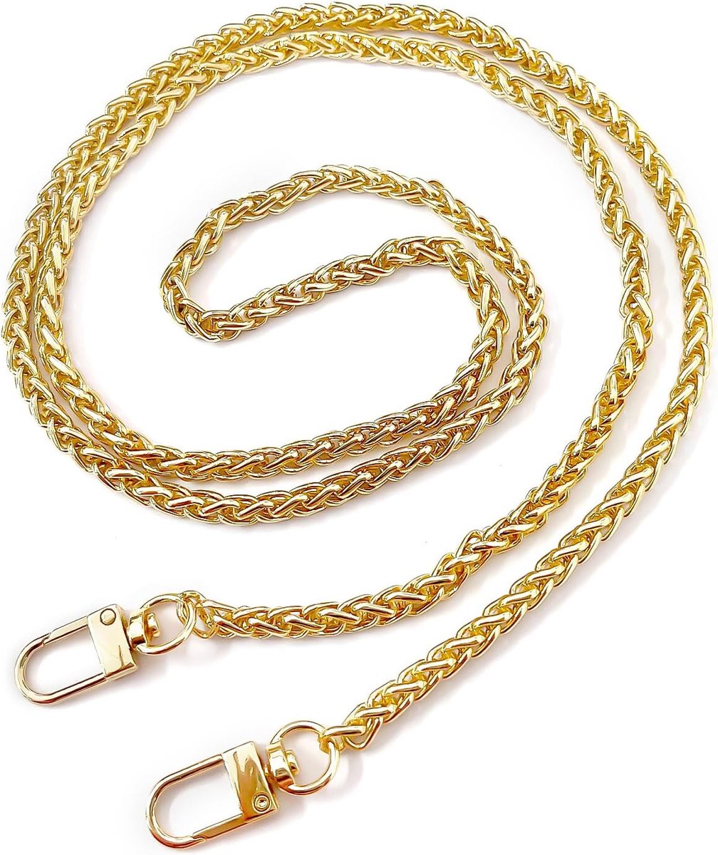 1 stuk zakketting, gouden zakketting, tasriem goud, zakketting, zakketting, gouden ketting, tasschouderriem, handtasketting goud