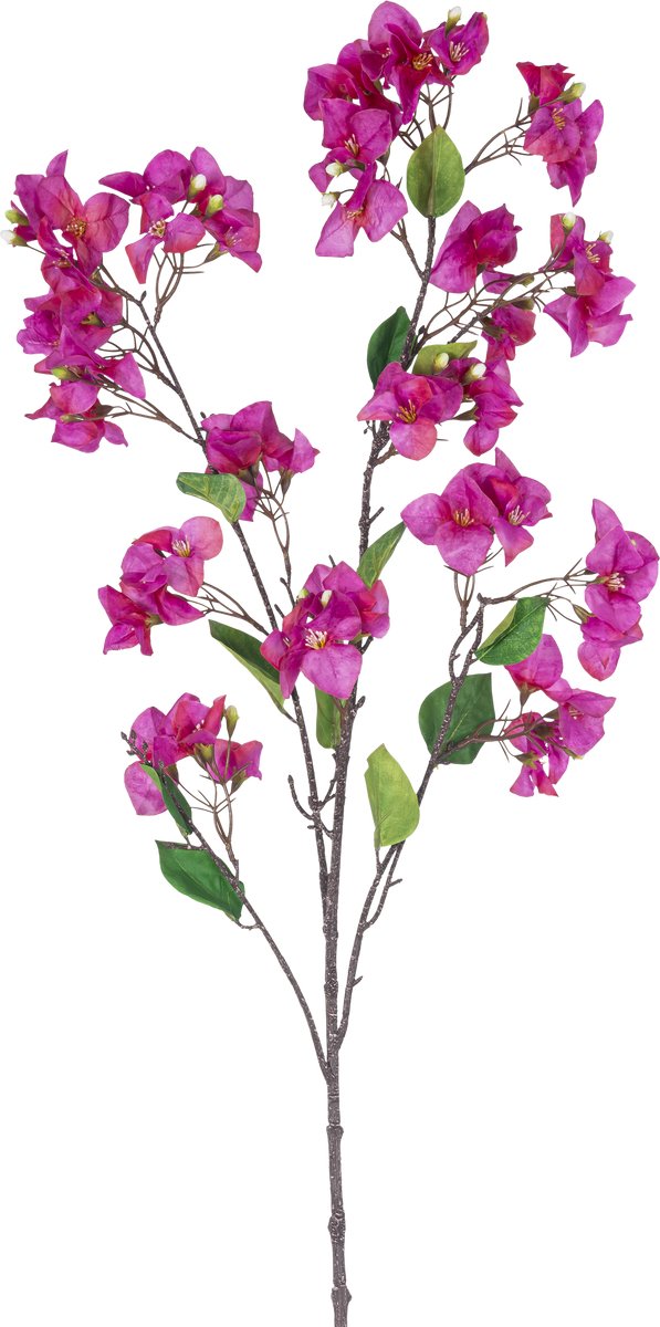 Easyplants | Kunstbloem Bougainvillea 120 cm paars | Zijde | Nepbloemen | paars | Onderhoudsvrij | Kant-en-klaar