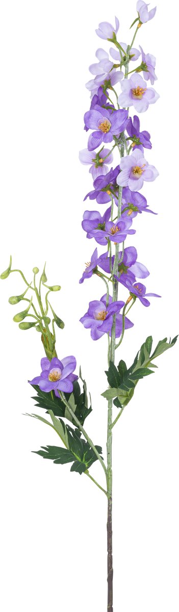 Easyplants | Kunstbloem Delphinium 79 cm paars | Zijde | Nepbloemen | paars | Onderhoudsvrij | Kant-en-klaar