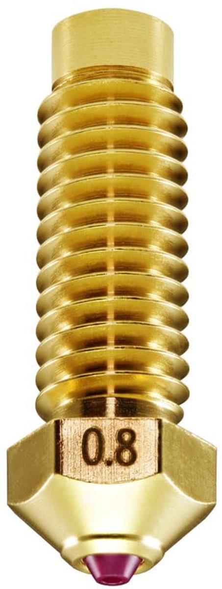 0,8 mm voor Elegoo Neptune 4 Plus/Max 3D-printer, zeer hard, slijtvast voor nauwkeurige additieve productie