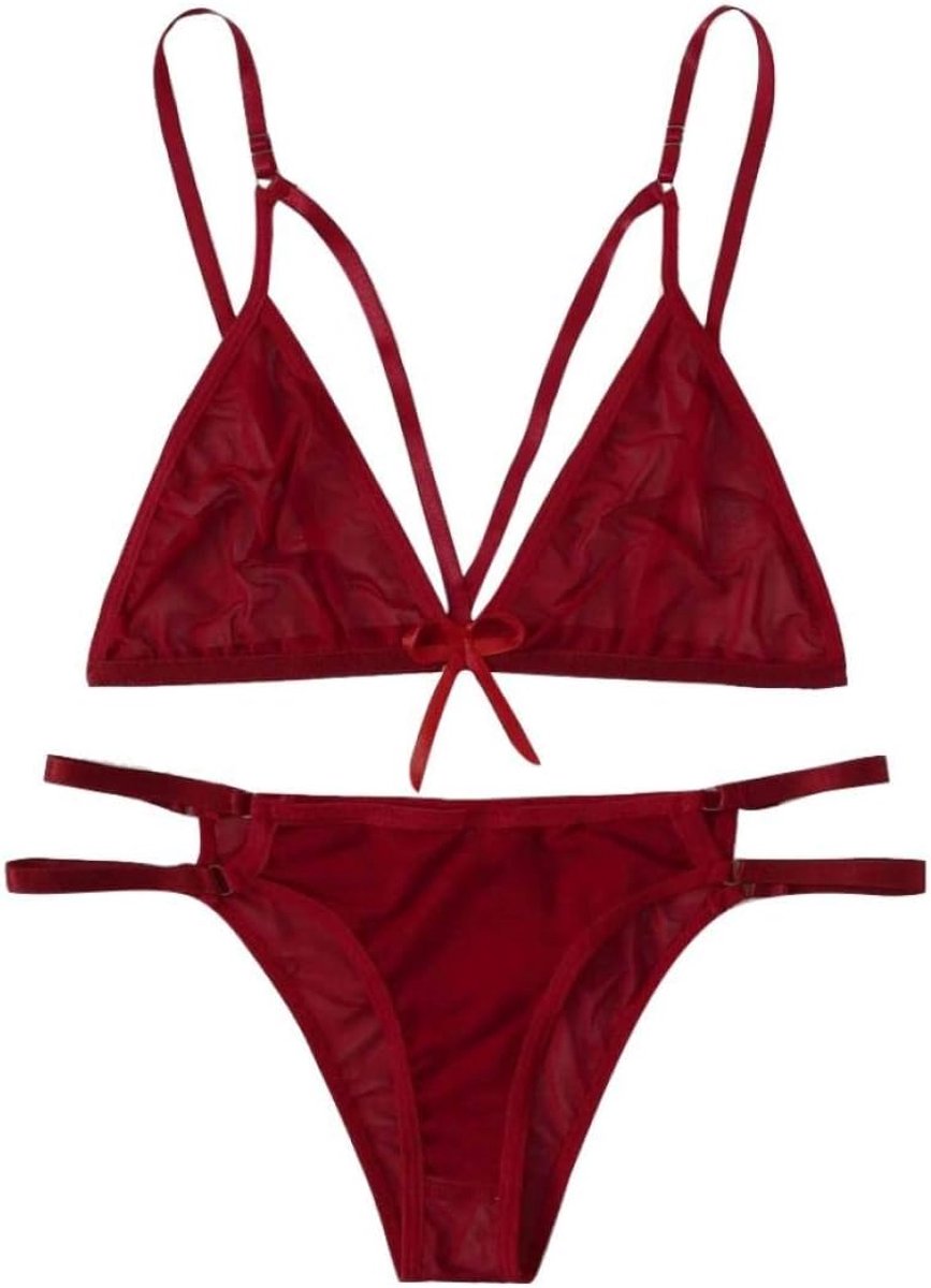 Dames Kostuums Sexy Lingerie Porno Kanten G-string Beha Ondergoed Verleiding Nachtkleding Erotische Nachtkleding Set
