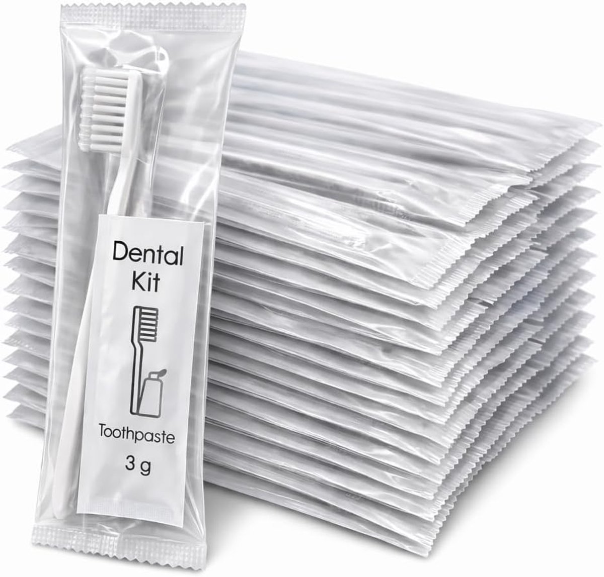 Dental Kit tandverzorgingsset 30 stuk - wegwerp tandenborstel - hygiënisch verpakt - ideaal voor onderweg - ShopVlot
