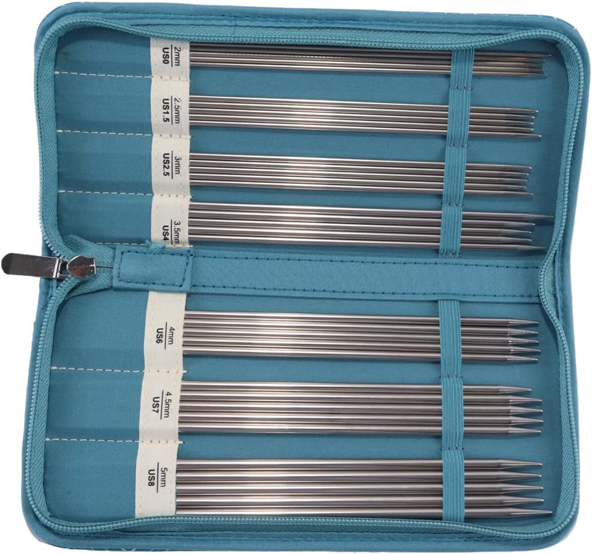 Breinaaldenset van 28 stuks (20 cm) met opbergdoos, voor beginners en doe-het-zelf knutselprojecten.