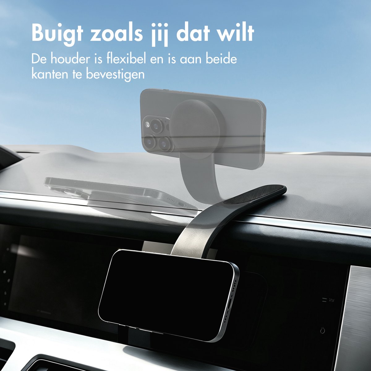 imoshion Flexibele Telefoonhouder Auto - Magnetisch - Dashboard/Display - Zwart — cadeau in Cadeau-ideeën - foto 5