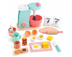 Acool Toy - Keuken - Bakker set - Hout - 26 dlg