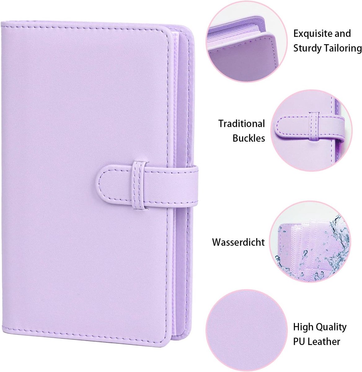 SnelShoppen - Fotoalbum met 108 Pockets voor Fujifilm Instax Mini 9 8 90 25 11 12 - Stijlvol en Compact - Verkrijgbaar in 5 Kleuren - Perfect voor Dir