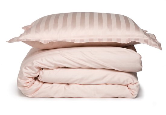 Damai Linea - Dekbedovertrek - 240x200/220 cm - Lits-jumeaux - Roze + 2 kussenslopen 60x70 van Damai — afbeelding 2