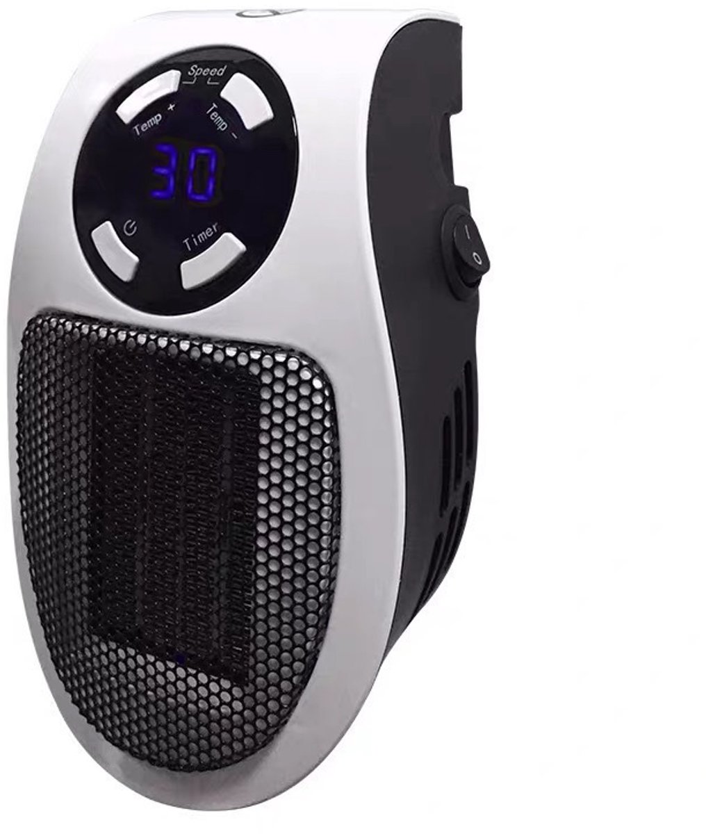 Dit is een kleine, draagbare, aan de muur te bevestigen elektrische kachel geschikt voor gebruik binnenshuis. Hij is geschikt voorzien van een led-display, is energiezuinig, heeft een instelbare thermostaat, een timer en is veilig en stil.