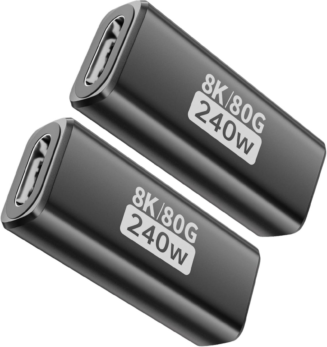 2pcs USB-C Bus to Female Adapter Supports Thunderbolt 5 USB 4 Gen 2 USB 4 Gen 2 240W 80Gbps Compatible with All - ShopVlot