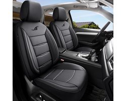 Stoelhoezen BMW X1 F48 - Complete set - Zwart kunstleer - AIM