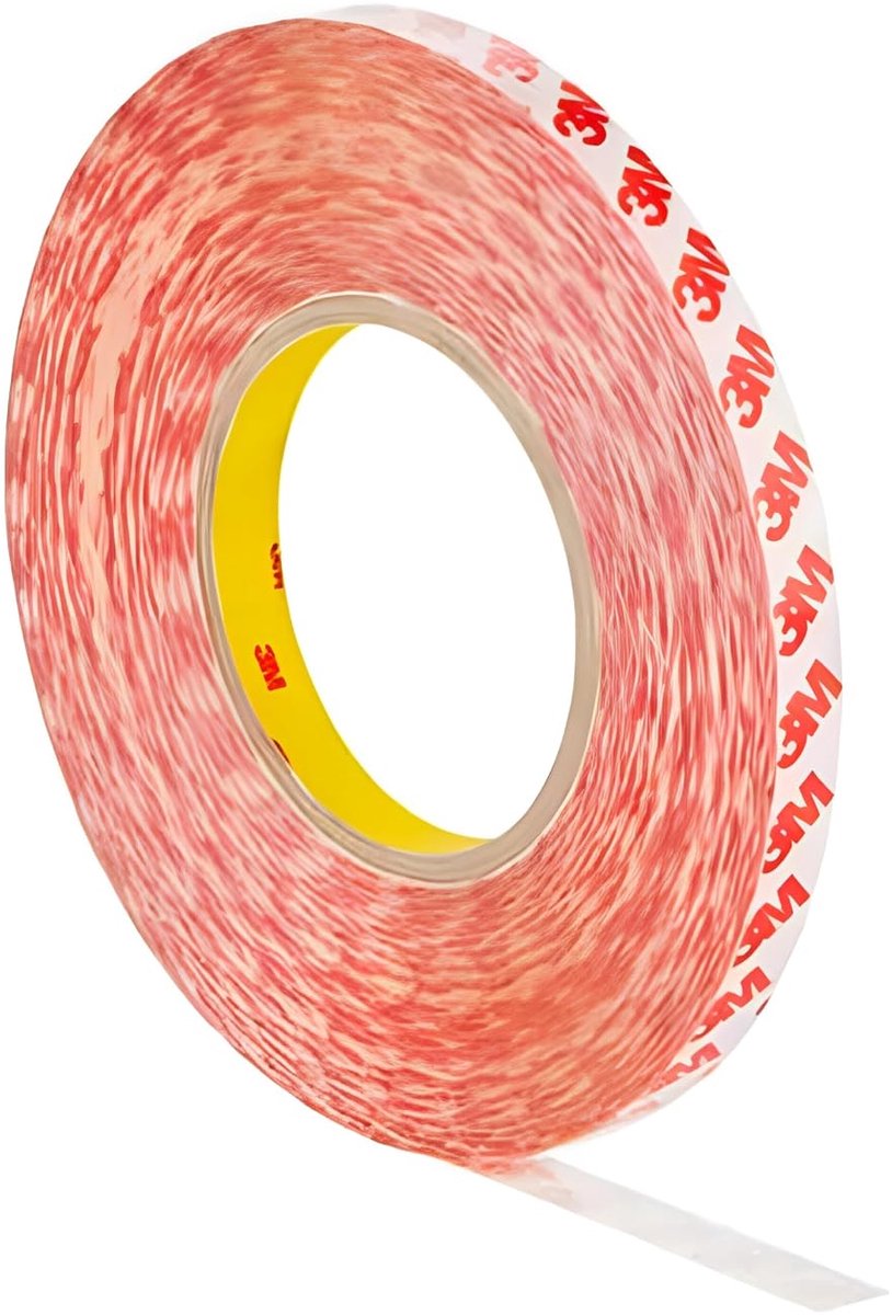 Dubbelzijdige tape 9 mm x 50 m - GPT PET - sterke hechting - ideaal voor moeilijke oppervlakken - ShopVlot
