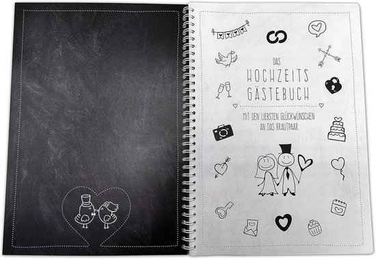 XXL-gastenboek voor bruiloft met slimme vragen — afbeelding 2