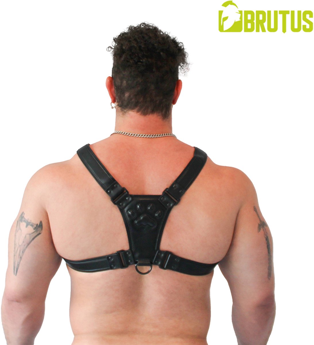 BRUTUS Vegan Puppy Harness Black-Black L/XL