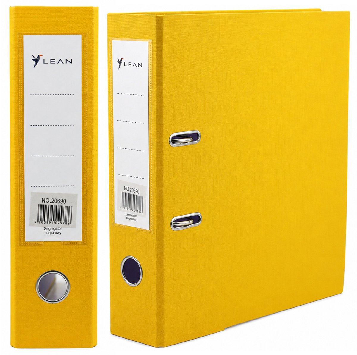 A4 Documentenbinder/75mm Hendelmechanisme Geel