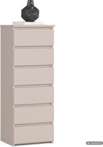 Ladekast CL6 / Kasjmier / 40 cm / 6 Lades / Front Kasjmier / 40 x 109 x 35 cm
