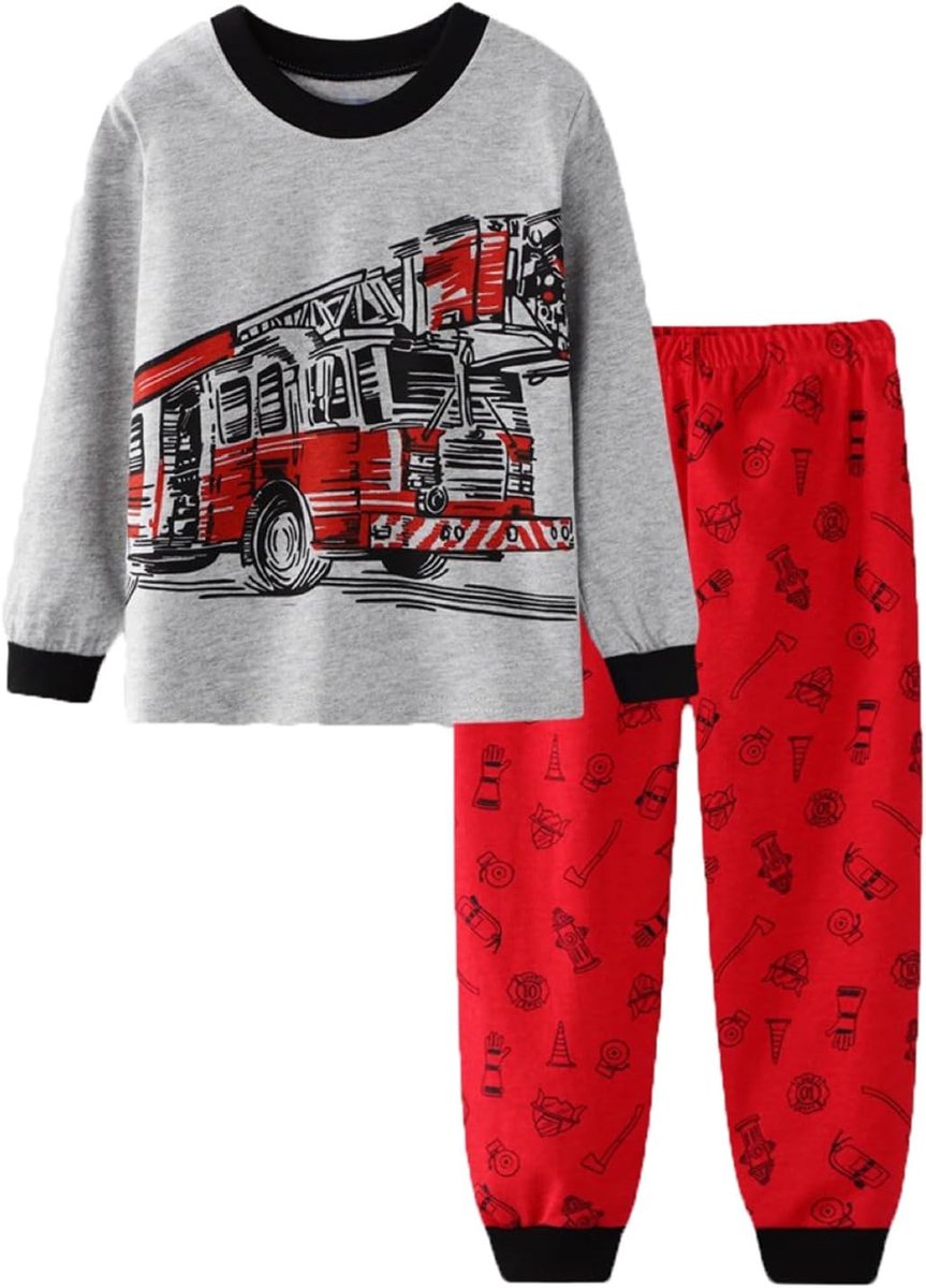 Outfit voor jongens, 2-delig, katoen, T-shirt, shorts, vakantie, strand, kinderen, 3-8 jaar, comfortabel, A232
