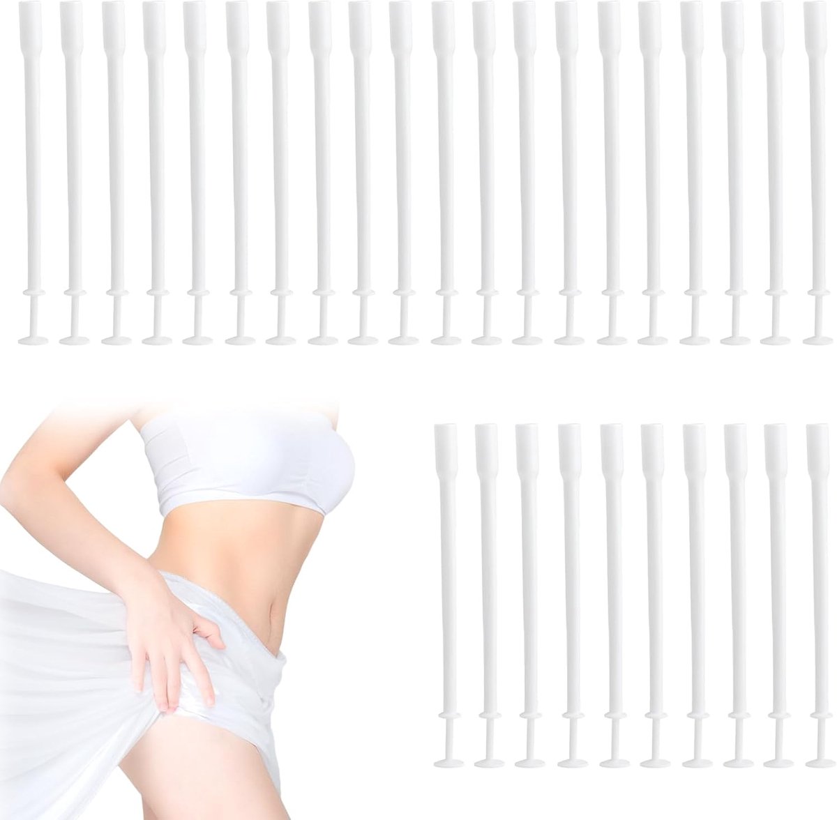 Vaginale applicatorbuisjes, hygiënisch, herbruikbaar, hygiënische zetpillen voor vagisan, melkzuur, zetpillen, menoelzuur