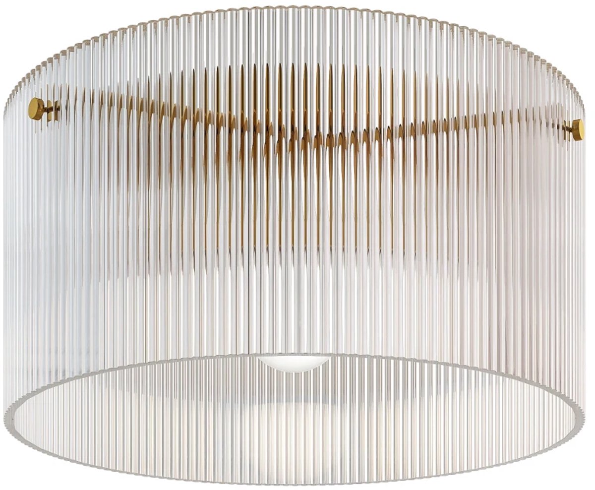 Plafondlamp Met Acryl Lampenkap - Metaal - Geschikt Voor Halogeen En LED