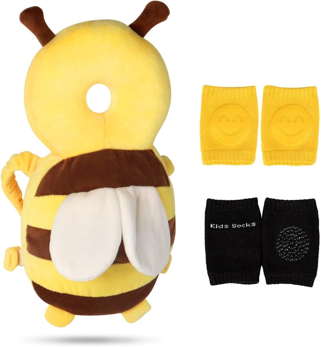 SnelShoppen - Baby Hoofd Bescherming - Verstelbare Veiligheid Rug en Hoofd Bescherming Rugzak voor Baby's 4-24 Maanden - Ademend en Comfortabel - Idea