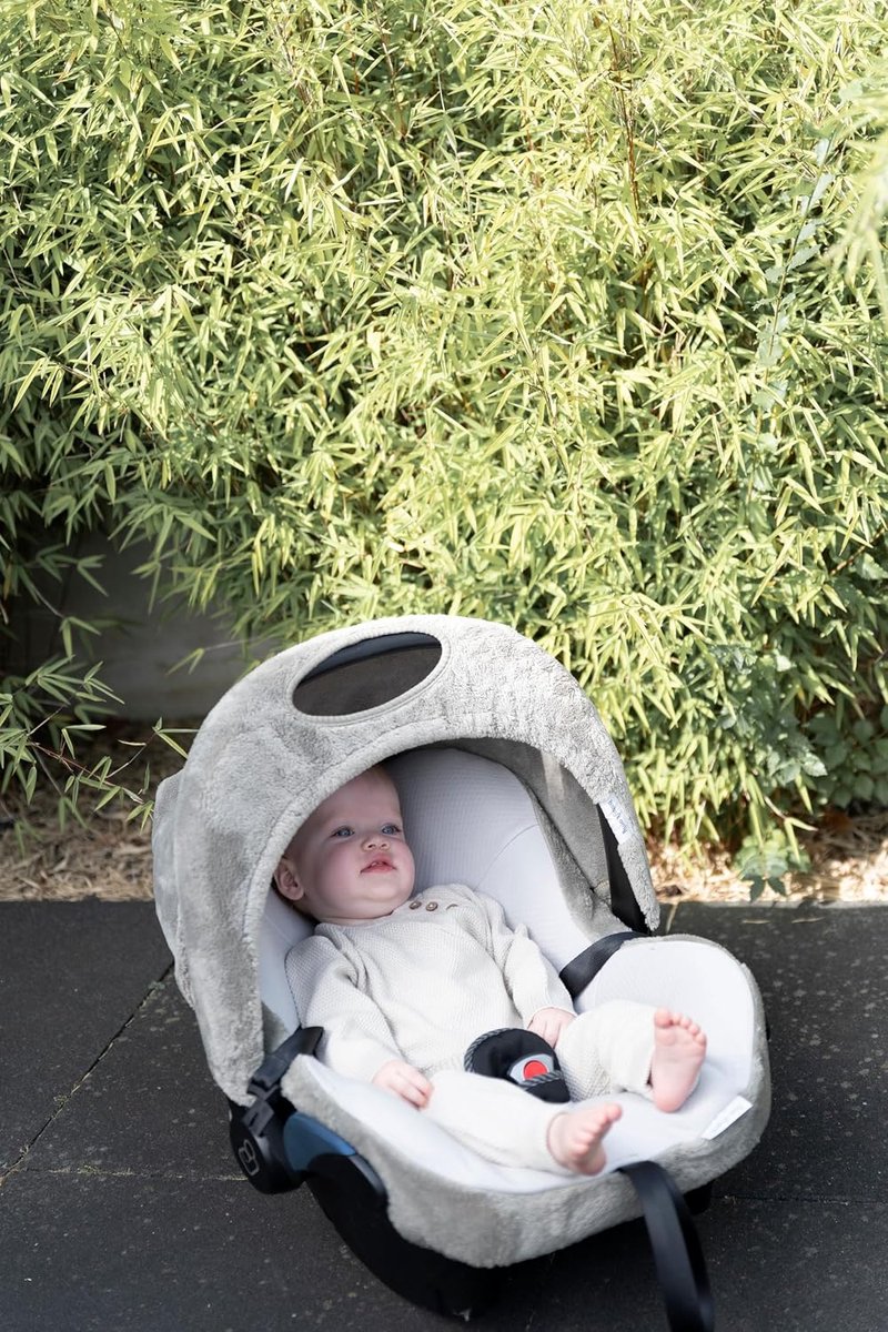 SnelShoppen - Cozy Autostoelhoes voor Maxi-Cosi - Misty Blue - Bescherming tegen Vuil en Vlekken - Ideaal voor Baby's - Makkelijk Verwijderbaar en Was