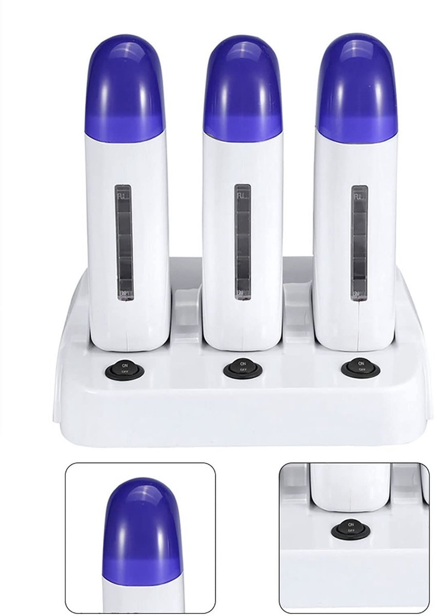 SnelShoppen - Waxroller Machine voor Ontharing, Patroonwas Verwarmingsroller, Pijnloze Lichaamswas voor Vrouwen en Mannen, Snelle Ontharing, Compact e