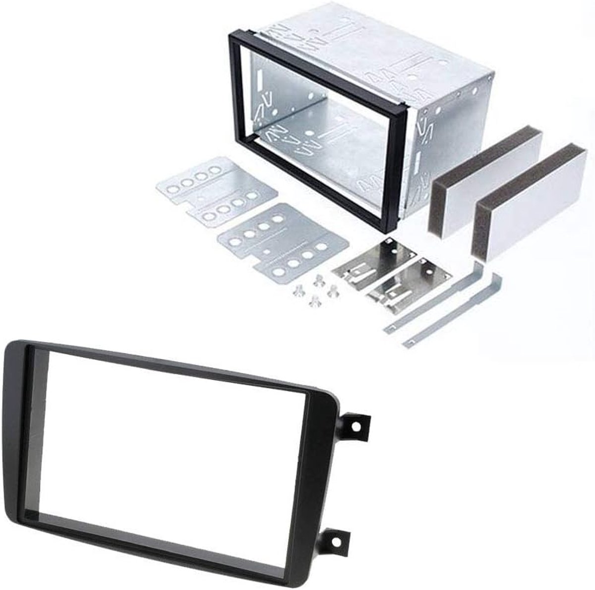 Autoradio installatie set - dubbel 2 DIN - Mercedes C-Klasse W203/CLK W209 - eenvoudig te installeren - ShopVlot
