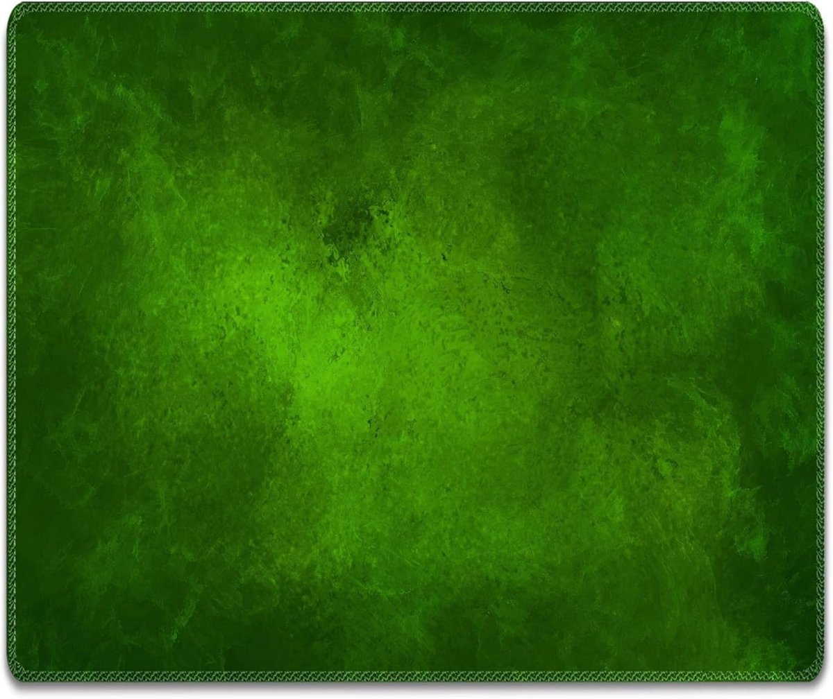 Monsters Muismat 36 x 25 cm, Stoffen Mouse Pad, Groen, anti-slip & stil - gaming, kantoor, thuiskantoor, Mousepad afwasbaar, oprolbaar, gestikt/Genaaide Rand