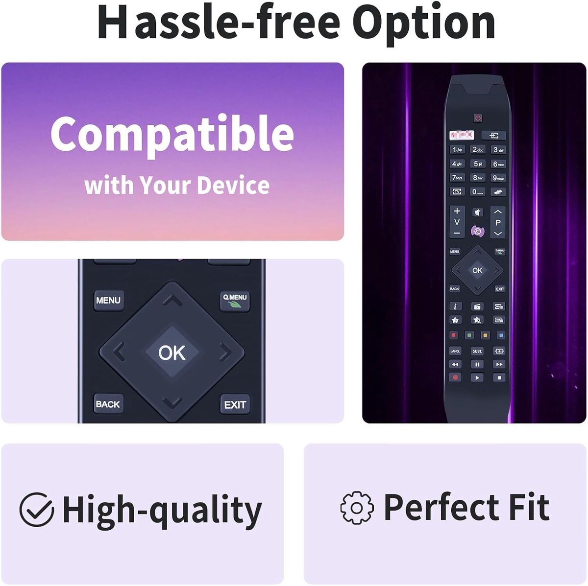 Afstandsbediening compatibel met Hitachi TV 43HB5T62