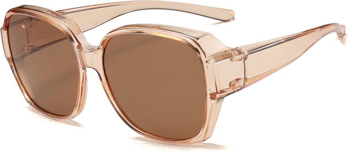 Dames Heren - Gepolariseerde Oversized Zonnebril Over Bril met UV400 Bescherming voor Brildragers