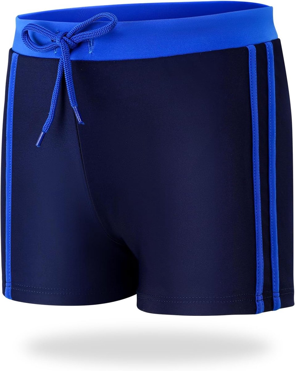 Zwembroek voor jongens, zwemshorts met gevoerde elastische tailleband
