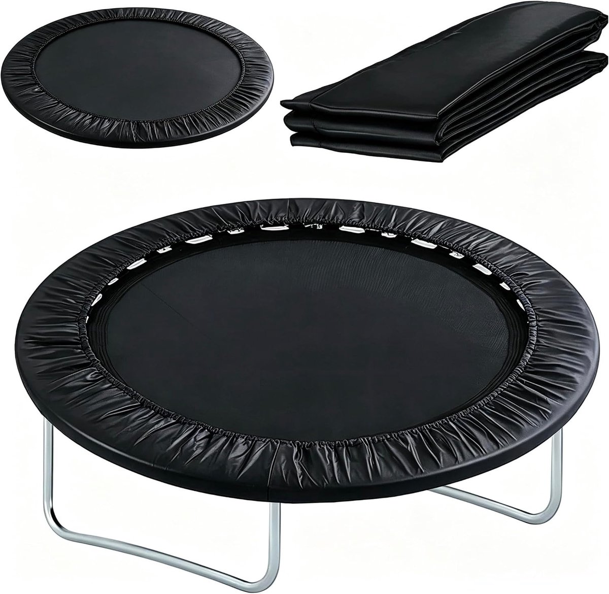 Randafdekking voor trampoline, 305 cm, veerafdekking en framebekleding, uv-bestendig, scheurvast, waterdicht, weerbestendig, met EPE-schuim, voor tuintrampoline, als veiligheidsmat en