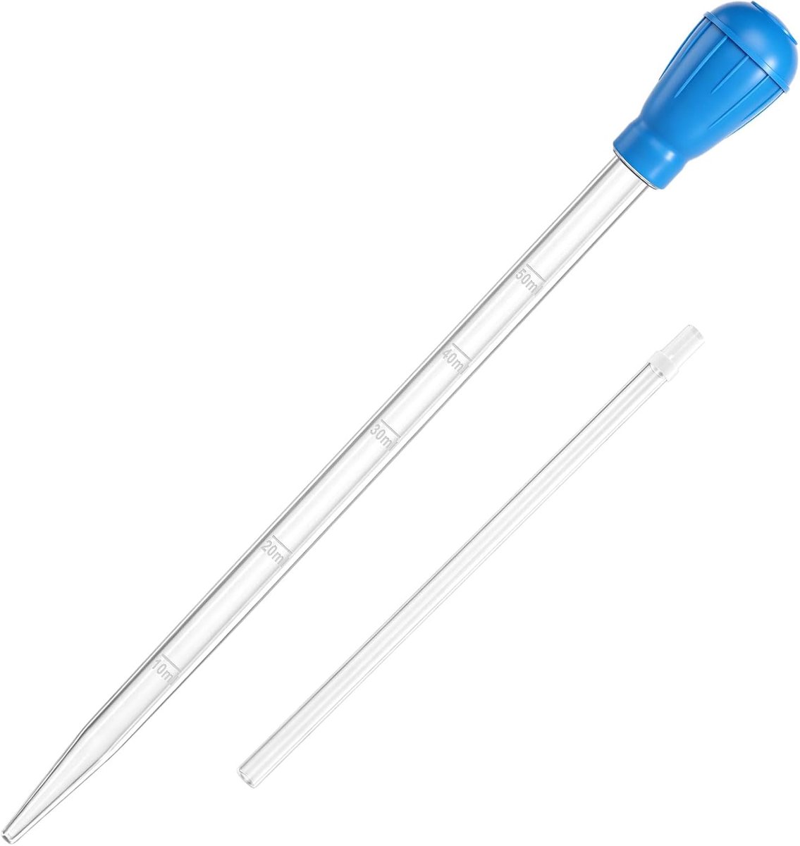 SnelShoppen - Aquarium Pipette Large 45 cm, 50 ml, Extra Lange Syringe met 25 cm Verlengslang, Handmatige Reiniger voor Aquarium, Waterverversing, Acc