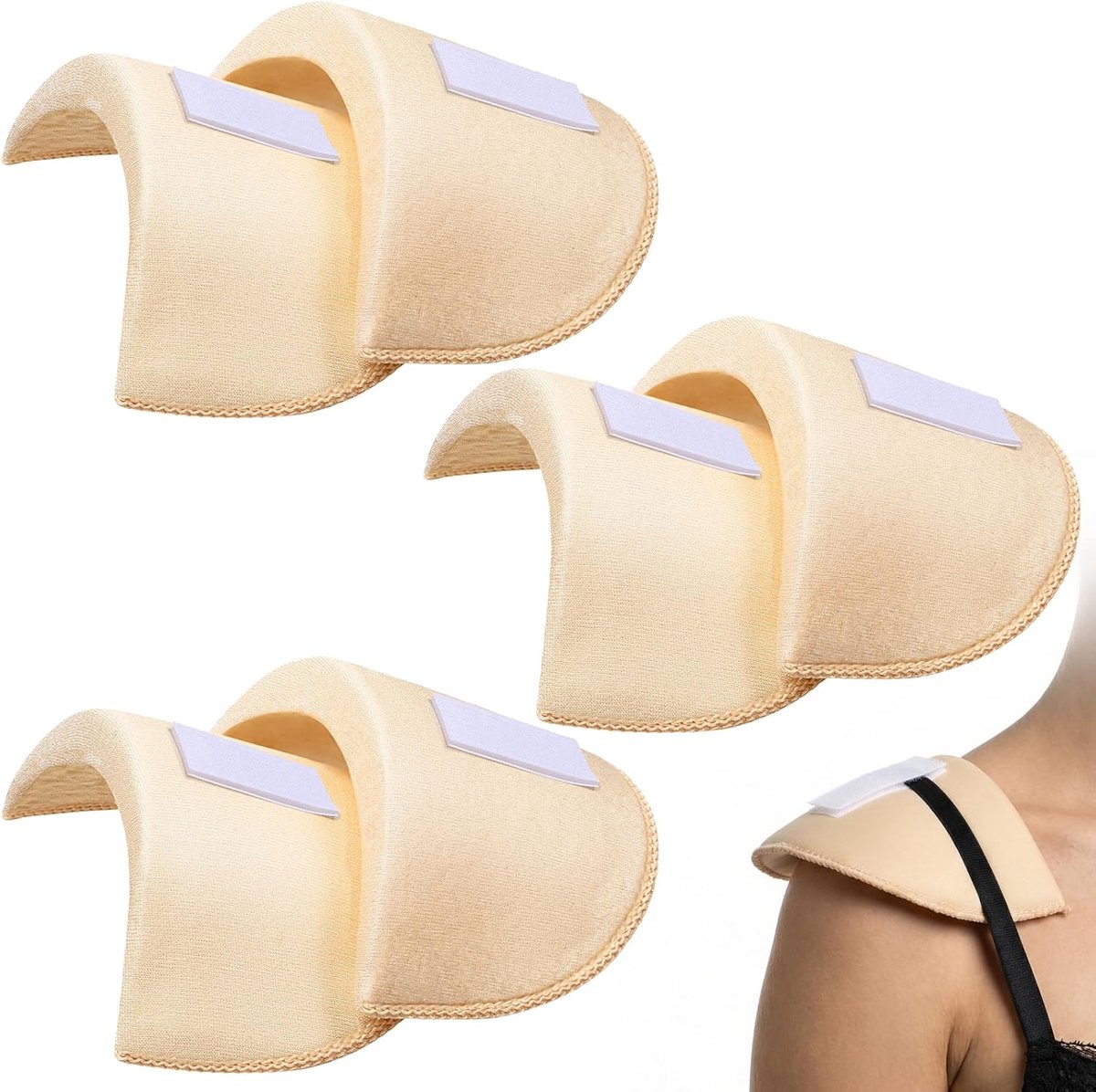 Schouderpads voor mannen en vrouwen - 12 x 9 cm - Ademend schuim - Corrigeert schouders - ShopVlot