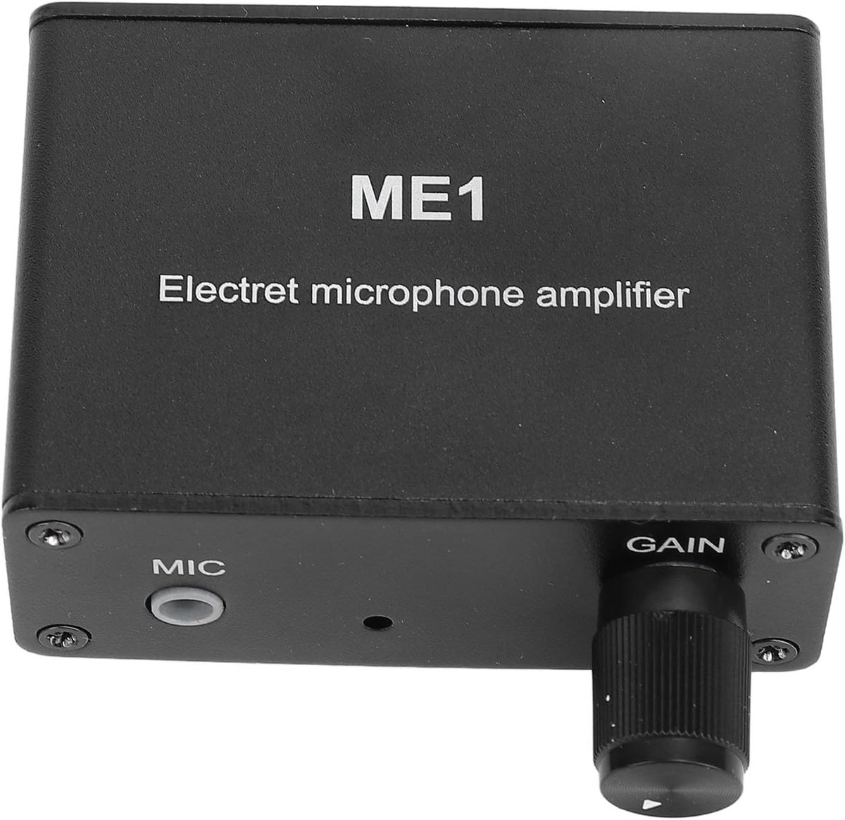Microfoonversterker - 3.5mm Ingang - Verstelbare Gain 0-20dB - Ideaal voor Electret Microfoons - ShopVlot