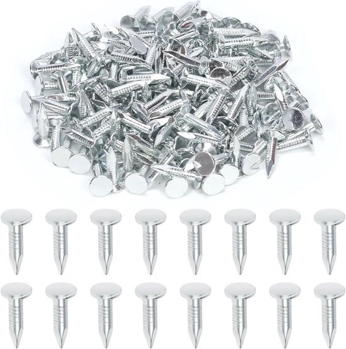 300x Dakleer-spijkers van 3/4 inch - Gegalvaniseerd voor dakbedekking en isolatie
