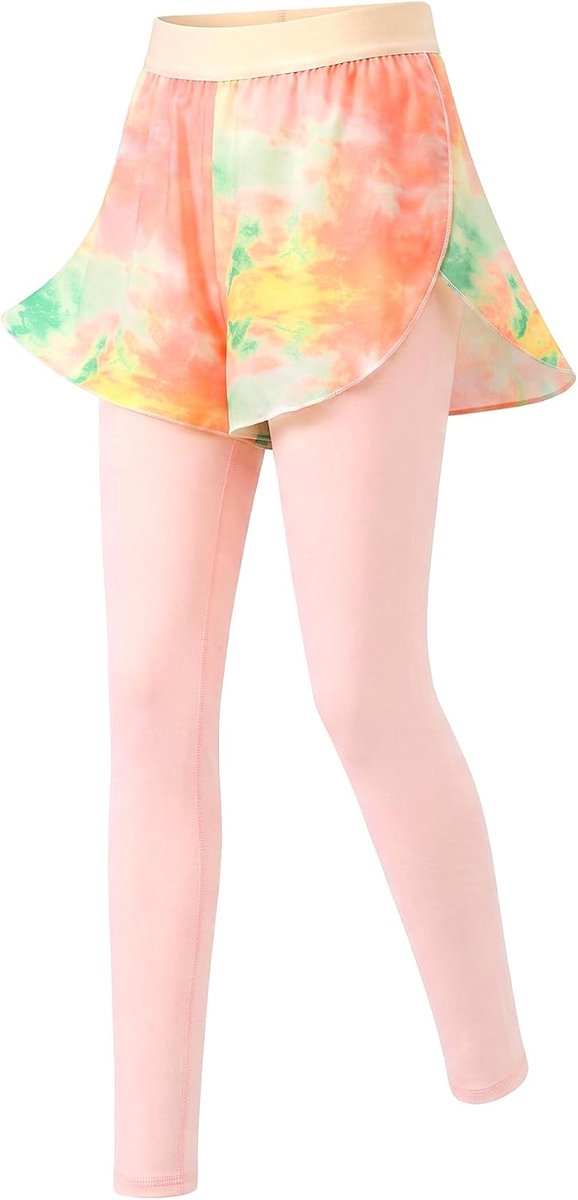Leggings 2 in 1 Sneldrogende Sportbroek Kinderen 5-13 Jaar
