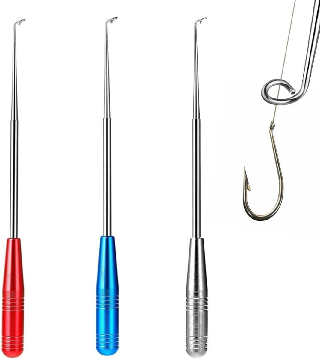 Vishaken, snelverwijderaar, 3 stuks, groot formaat, roestvrij staal, haakverwijderaar, vissen, draagbare hakverwijderaar voor kleine en grote vishaken