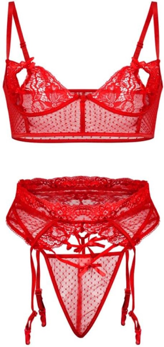& cosplay Vrouwen Sexy Ondergoed Transparante Lingerie Panty Lingerie set