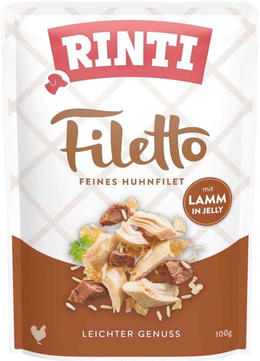 Rinti - Filetto Pouch Jelly 24x100g - Kip & Lam in Gelei