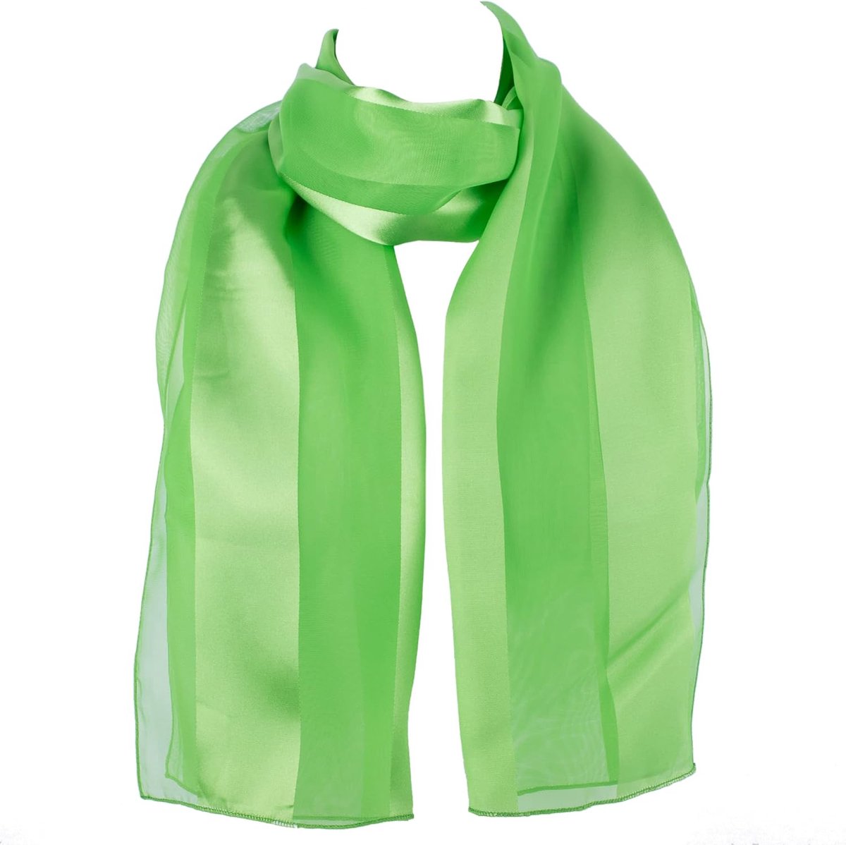 To Socks Chiffon Satijn Sjaal voor Dames, Lime