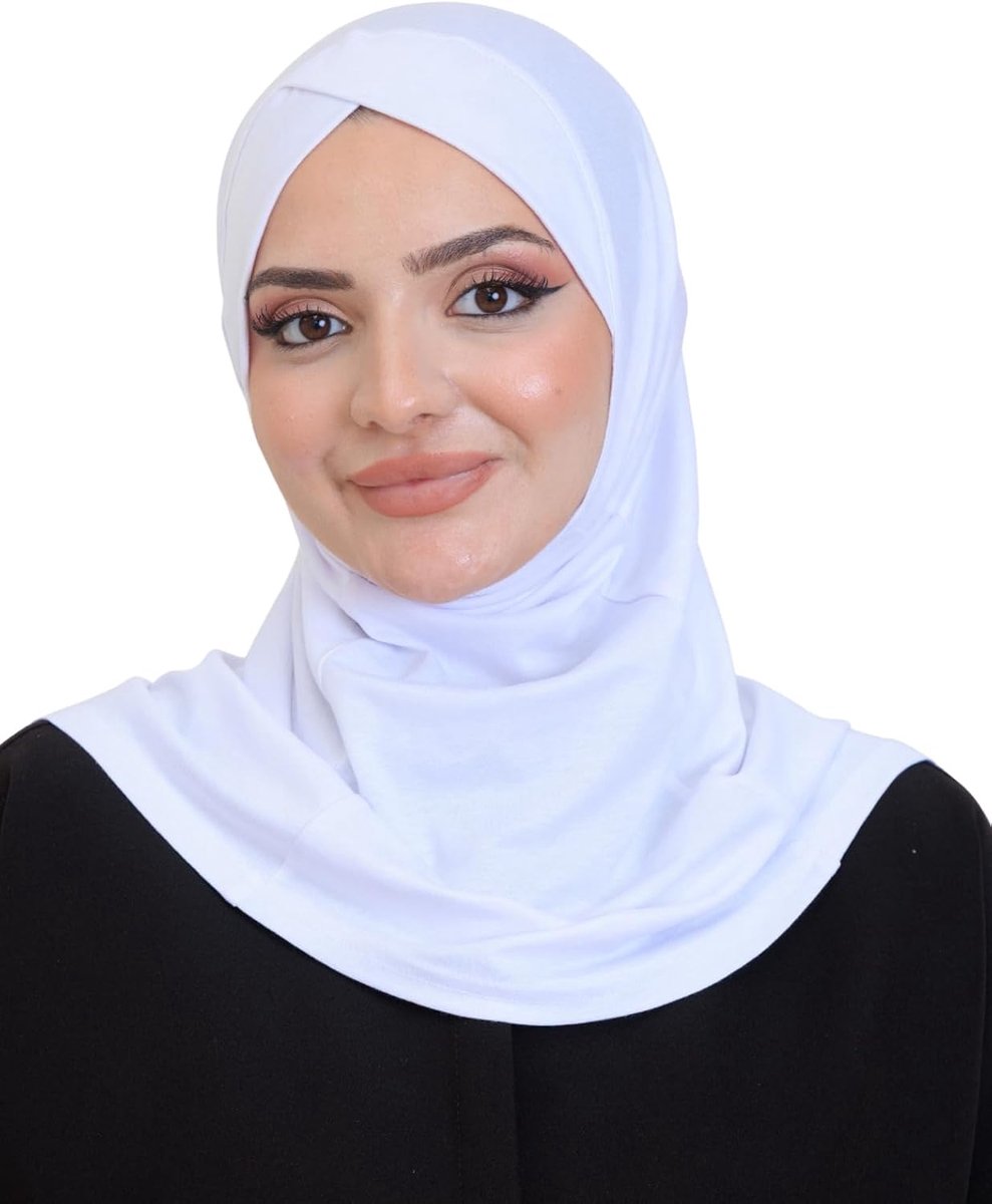 Sportieve hijab voor dames met gekruiste bandjes