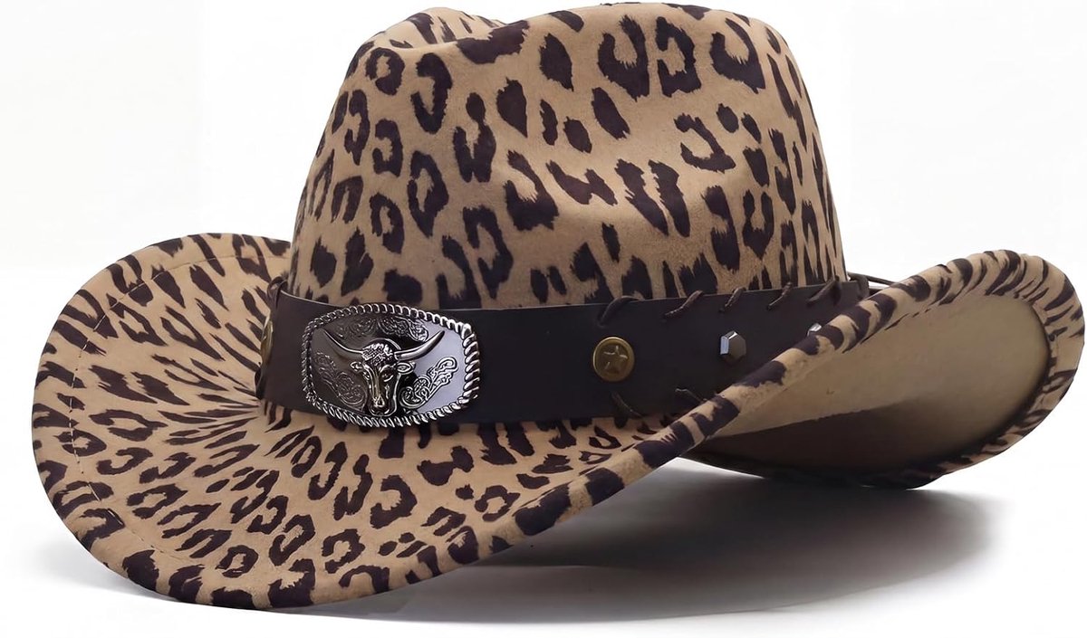 Print Cowboy Hoed,Western Kostuum Hoofddeksels