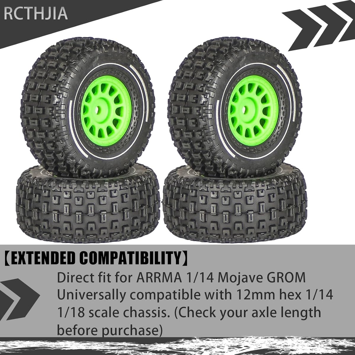Wielen voor ARRMA Mojave GROM, 12mm