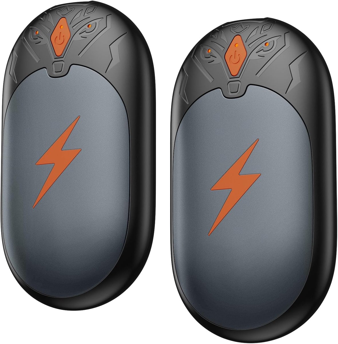 Herbruikbaar, 2 stuks, USB-oplaadbaar, 2-in-1, draagbare verwarming, handwarmer, 3 warmtestanden, 20 uur warmte, voor golf, kamperen in de winter