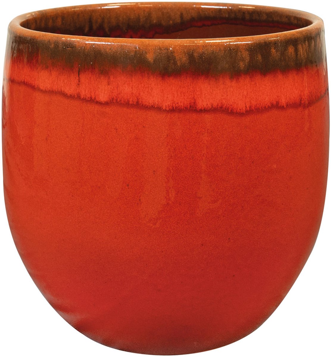 Ter Steege - Keramiek Bloempot - Rood - D33 x H28 cm - Opening 27,5 cm
