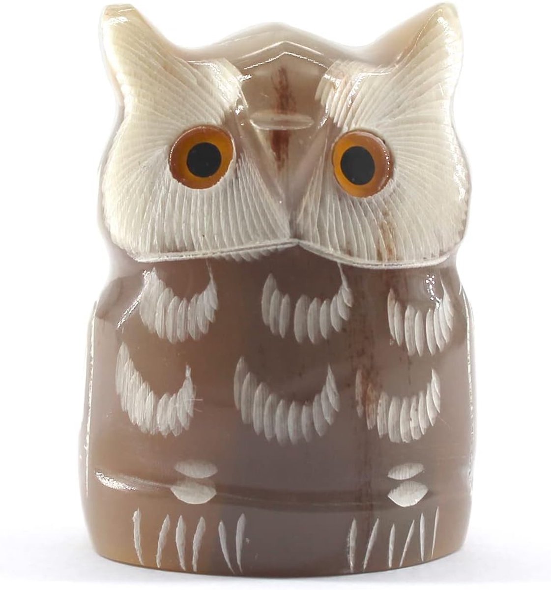 Yak Hoorn Engarve Dier Uil Ornament Ambachten Voor Woonkamer Thuis Kantoor Bureau Boekenplank Koffietafel Decoratie Collectie Creatieve Gift S 5CM