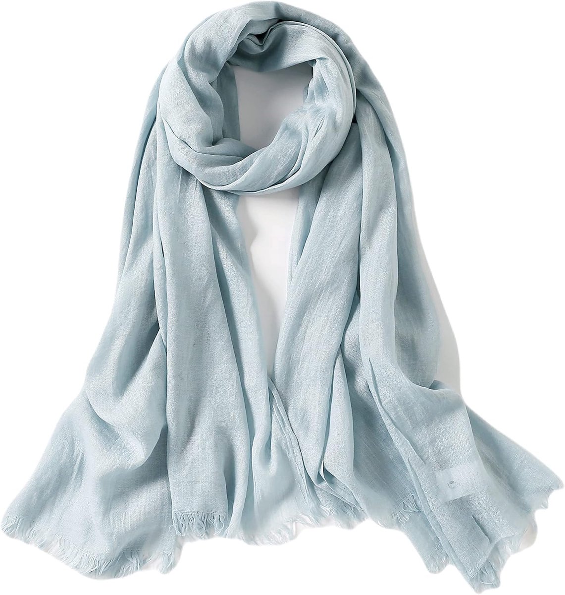 Cotton Feel Scarf Shawl Wrap Soft Lightweight Light Travel Scarves Wraps For Men Women (Pastel )