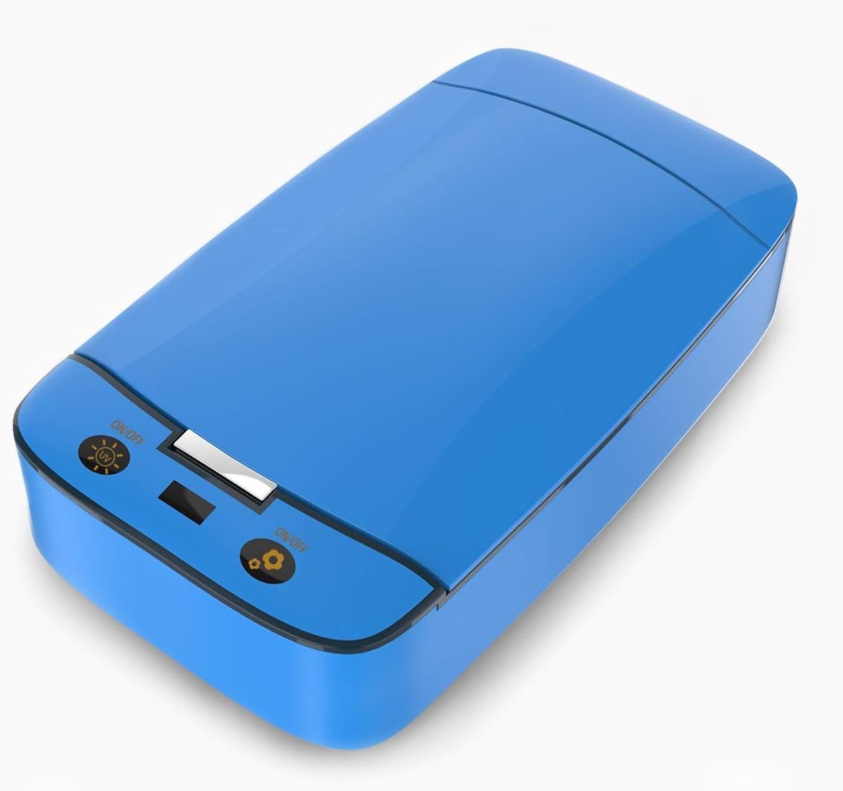 Uv-sterilisator-box voor desinfectie met led-licht, ultraviolet, voor tandenborstel, telefoon, nageltang, borstels voor het gezicht, fopspeen en schoonheidsset, desinfectieapparaat, wit Blauw