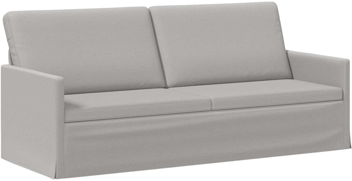 vidaXL 3-zits - sofa - Wolkgrijs - 190 - x - 81 - x - 82 - cm - Stof Wolkengrijs